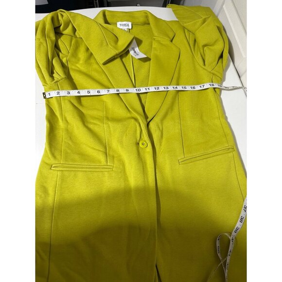 Terea Women's Amora French Terry Blazer Citronelle size M NWT - Picture 4 of 6